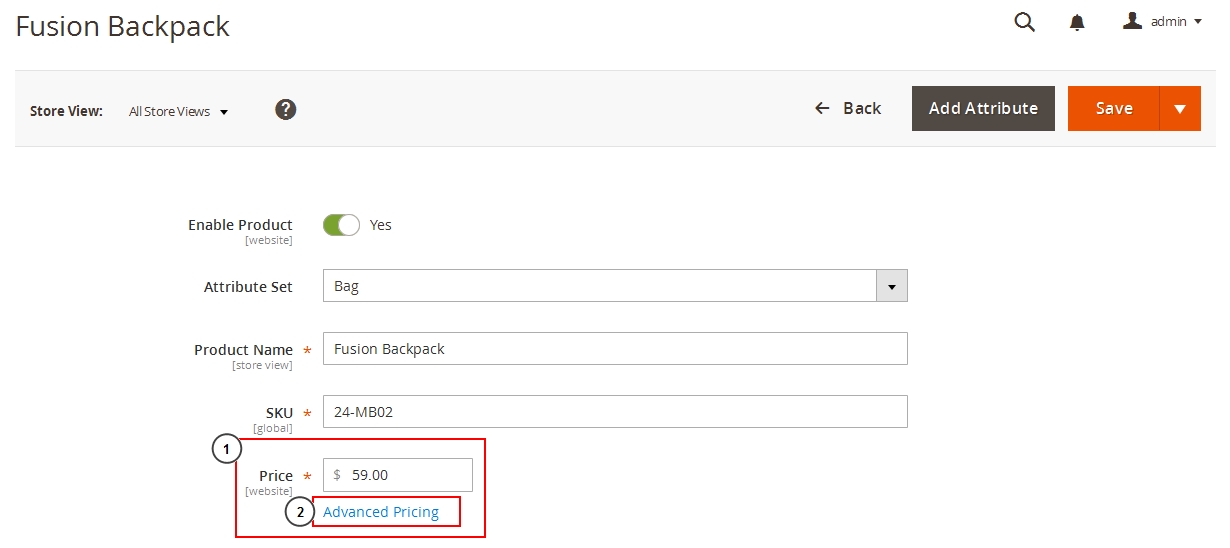 set special product step221